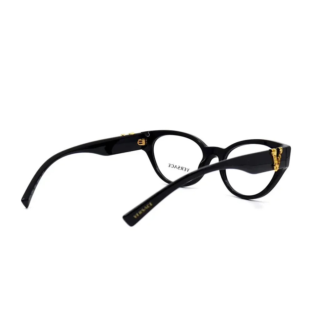 NEW VERSACE VE3282 GB1 BLACK WOMEN AUTHENTIC EYEGLASSES FRAME